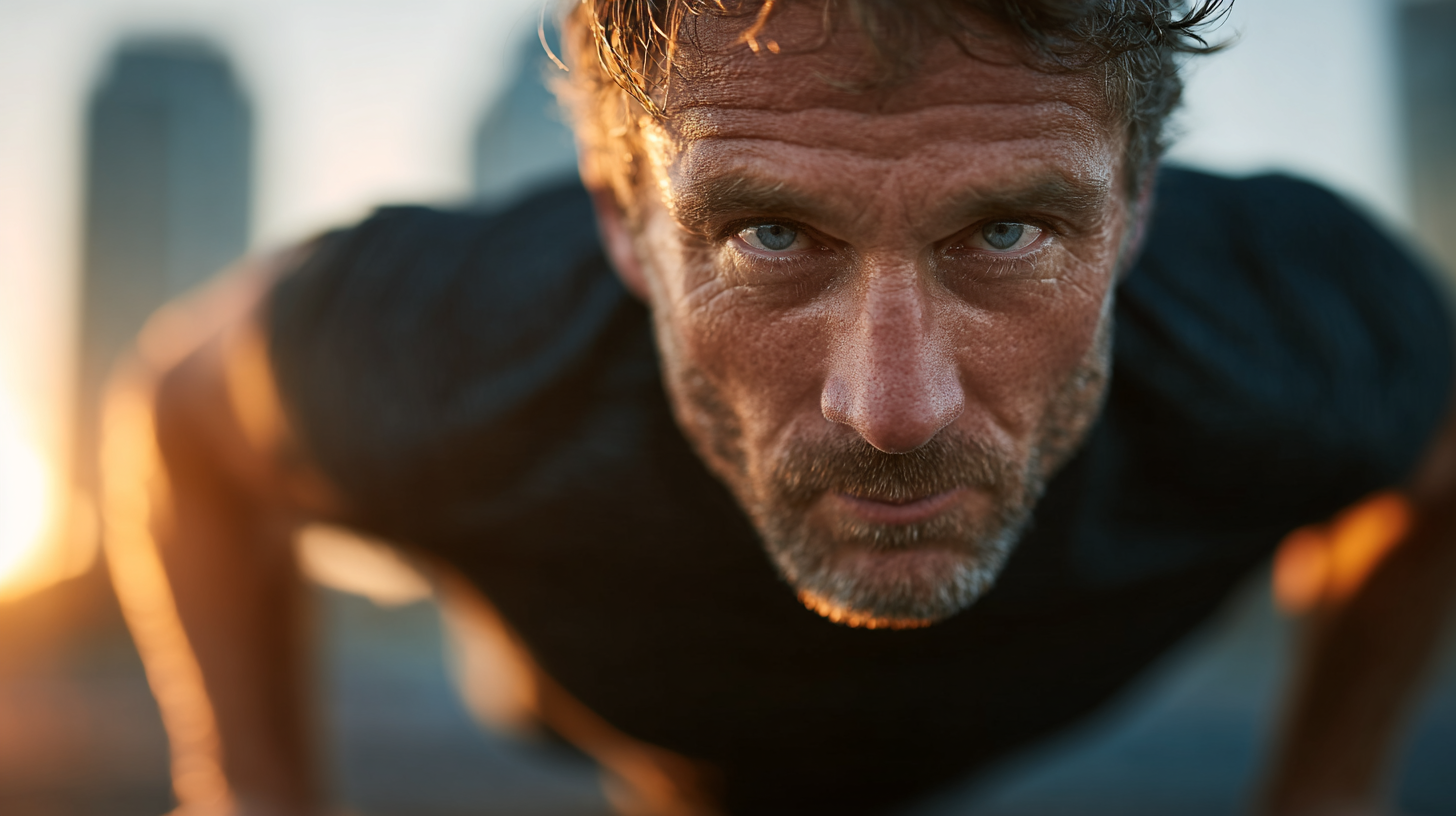 Чоловік практикує техніки релаксації